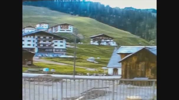 オーストリア1966,オーストリアの山の風景60年代6 — ストック動画