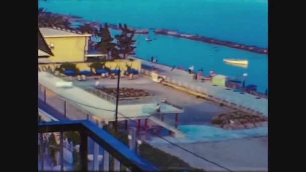 Italien 1966, Landschaft von Sanremo 4 — Stockvideo