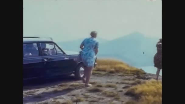 Britania Raya 1965, Trip in mountain in 60s — Stok Video