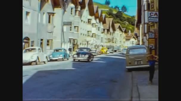 Áustria 1966, Innsbruck vista de rua 11 — Vídeo de Stock