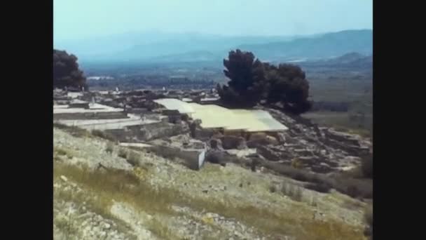 ギリシャ1982, Phestos遺跡ビュー — ストック動画