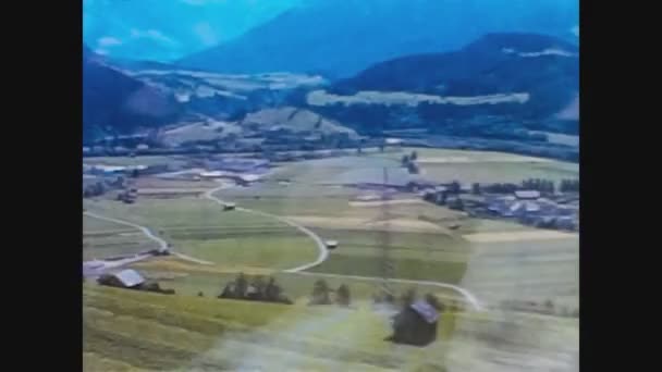 Innsbruck 1966, Austria paisaje de montaña — Vídeo de stock