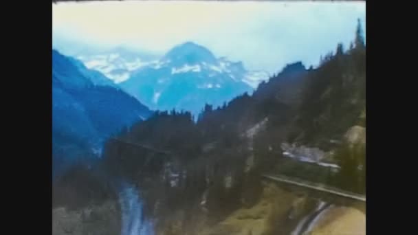 Austria 1966, Austria paisaje de montaña en los años 60 7 — Vídeos de Stock