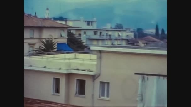 Itálie 1966, Sanremo Panoramatická krajina — Stock video