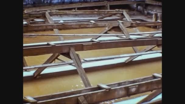 Velká Británie 1968, Stilt foundations detail — Stock video