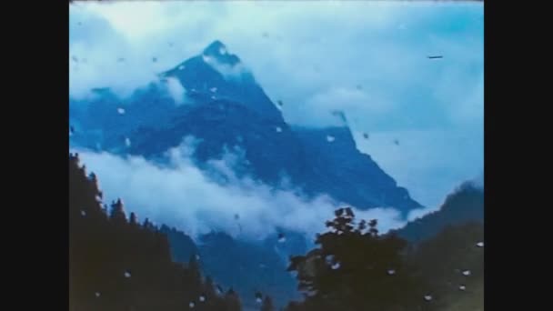 オーストリア1966年オーストリアの山の風景60年代8 — ストック動画