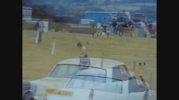 Reino Unido 1969, Sulky horse trot race — Vídeo de Stock