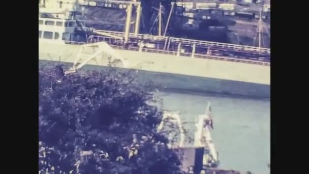 イギリス1978年ポート2の船 — ストック動画