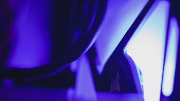 Ventilador iluminado led para refrigeración por PC 2 — Vídeo de stock