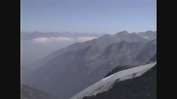 Włochy 1988, panorama górska Stelvio 12 — Wideo stockowe