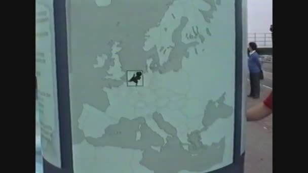 Olanda 1989, Olanda mappa dettaglio — Video Stock