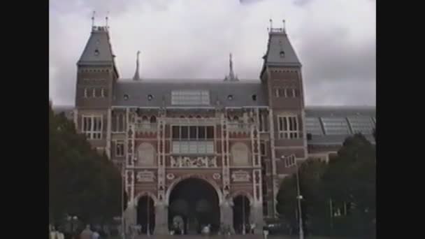 Hollanda 1989, Rijksmuseum Binası 3 — Stok video