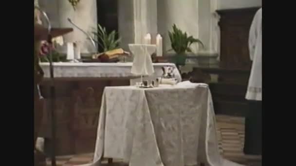 Italy 1989, Dress for baptism — Stock Video