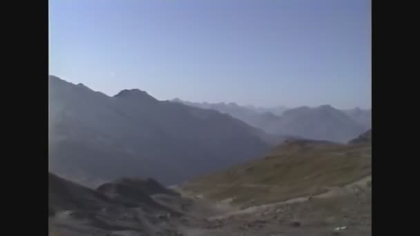 Itália 1988, Stelvio panorama da montanha 9 — Vídeo de Stock