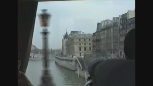 Francia 1988, Viaggiare a Parigi 4 — Video Stock