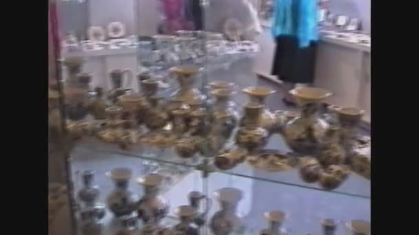 オランダ1989年陶芸製作のための手工芸ワークショップ5 — ストック動画
