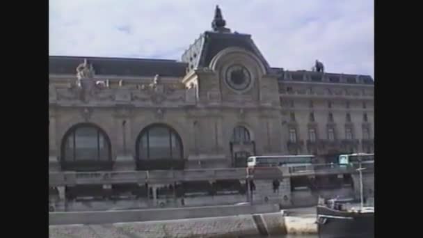 Francia 1988, Paris orleans building — Vídeo de stock