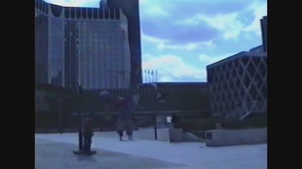 Francie 1988, La Defense v Paříži 7 — Stock video