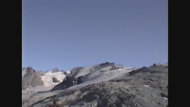 Italien 1988, Stilfserjoch-Bergpanorama 4 — Stockvideo