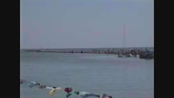 İtalya 1988, Po Nehri Panorama 10 — Stok video