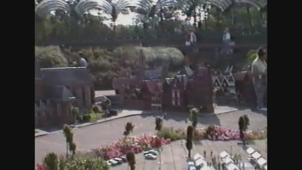 Holland 1989, Madurodam, un pueblo modelo en Amsterdam 10 — Vídeo de stock