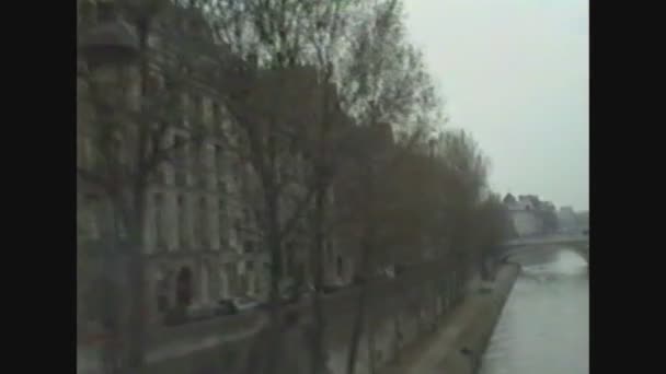 Francia 1988, Viaggiare a Parigi 9 — Video Stock