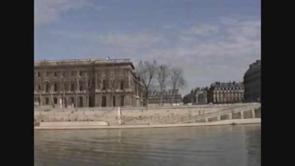 France 1988, Travelling along Paris 20 — Stock Video