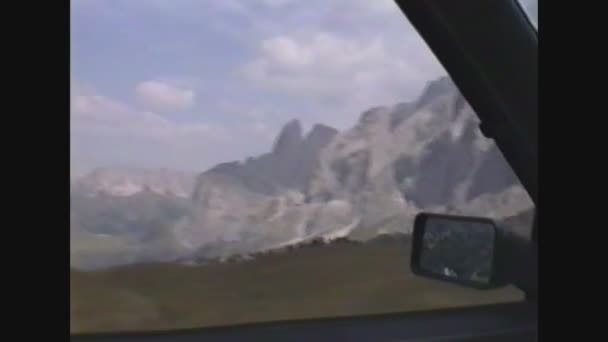 Italy 1989, Dolomites Panorama in Italy 5 — Stock Video