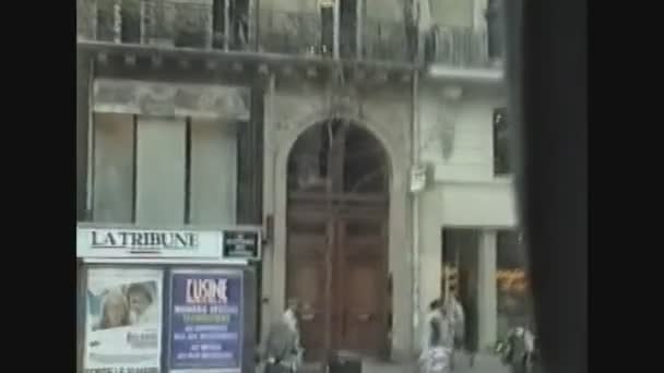 Франция 1988, Paris Street view 2 — стоковое видео