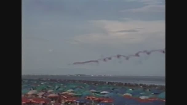 Italia 1988, Aerobatic air show 5 — Video Stock