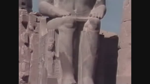 Egipto 1988, Luxor templo en Egipto 4 — Vídeos de Stock