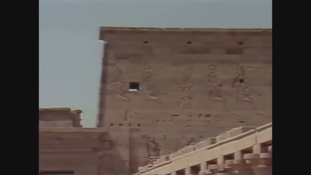 Egypt 1988, Philae temple in Egypt 3 — Stock Video