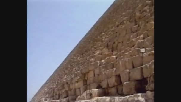 Ägypten 1988, Pyramiden von giza 3 — Stockvideo