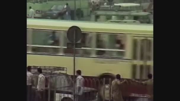 Египет 1988, вид на Каир с улицы 2 — стоковое видео