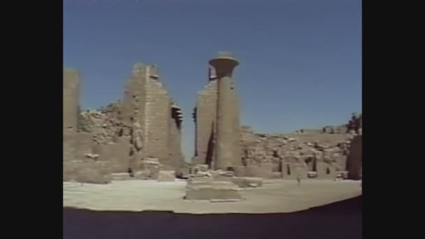 Egyiptom 1988, Karnak templom Egyiptomban — Stock videók