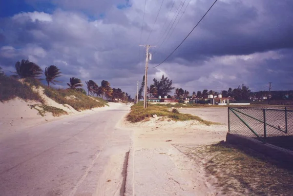 Havana Cuba Settembre 1979 Strada Vuota Cuba Una Giornata Sole — Foto Stock