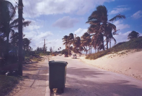 Havana Cuba 1979 Szeptember Üres Utca Kubában Egy Napsütéses Napon — Stock Fotó