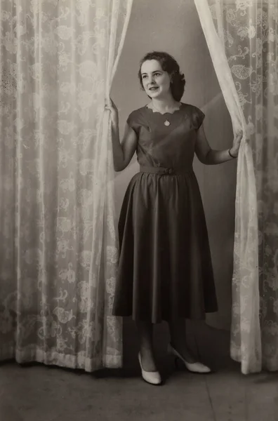 Rome Italy May 1952 Woman Portraits 50S — Stock Photo, Image