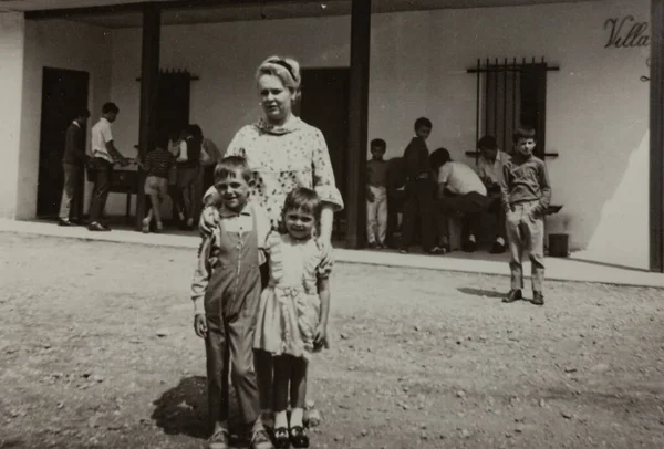 Asiago Itália Junho 1956 Memórias Familiares Nos Anos — Fotografia de Stock