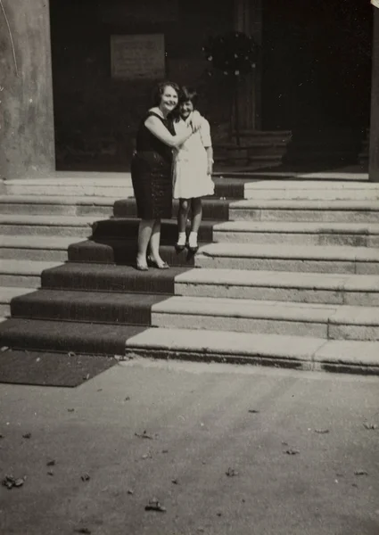 Villanova Del Ghebbo Italy June 1956 Семейные Воспоминания — стоковое фото