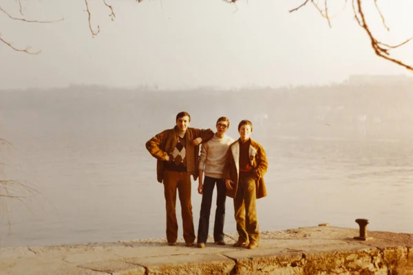 Salo Itália Março 1979 Grupo Amigos Livre — Fotografia de Stock