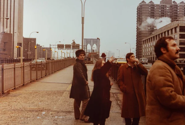 New York Usa Oktober 1976 Menschen Der New Yorker Straße — Stockfoto