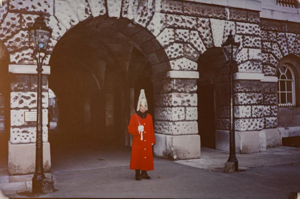 Londra Regno Unito Marzo 1976 Guardie Coldstream Londra Negli Anni — Foto Stock