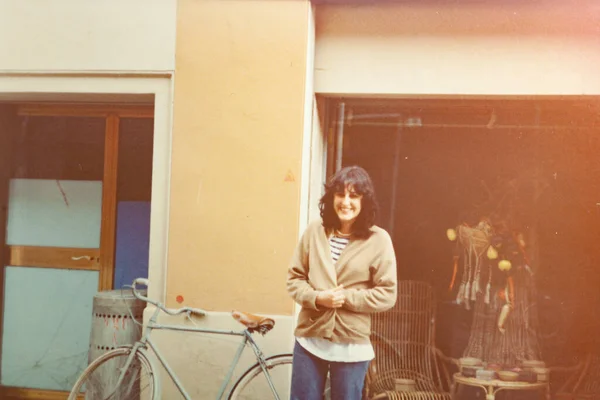 Salo Italie Mars 1979 Fille Dans Ville Dans Les Années — Photo