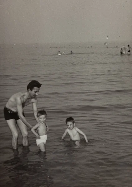 Milano Marittima Olaszország 1965 Július Évek Tengerparti Nyaralása — Stock Fotó