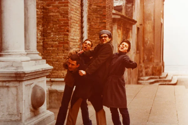 Salo Itália Março 1979 Grupo Amigos Livre — Fotografia de Stock