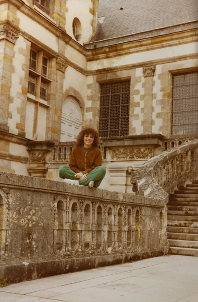 Rome Olaszország 1974 Májusa Lány Portré Években — Stock Fotó
