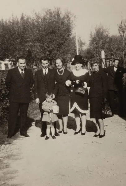 Villanova Del Ghebbo Italien September 1962 Elegante Menschen Auf Einer — Stockfoto