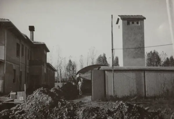 イタリア ヴィラノワ ゲブボ1960年 建設中の60年代の家 — ストック写真