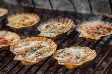 Scallops Izgara 10 pişirme